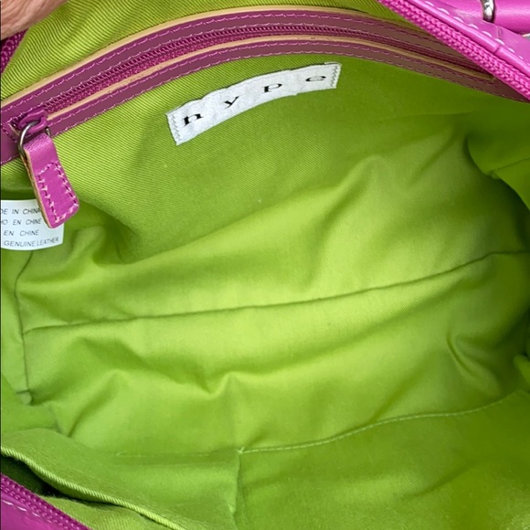 Hot pink leather Hype purse - Picture 5 of 6